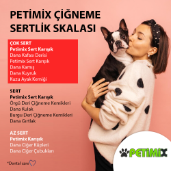 Sert Karışık 200g Çiğneme Kemikleri Köpek Ödül Maması Petimix