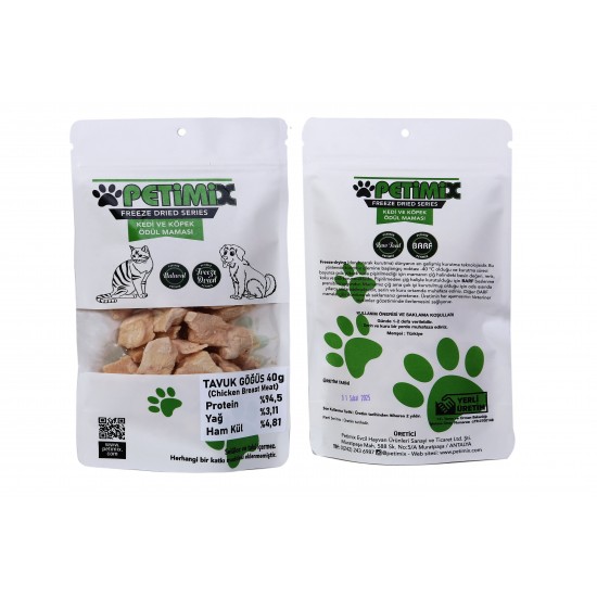 Freeze Dry Tavuk Göğüs 40g Kedi Ödül Maması